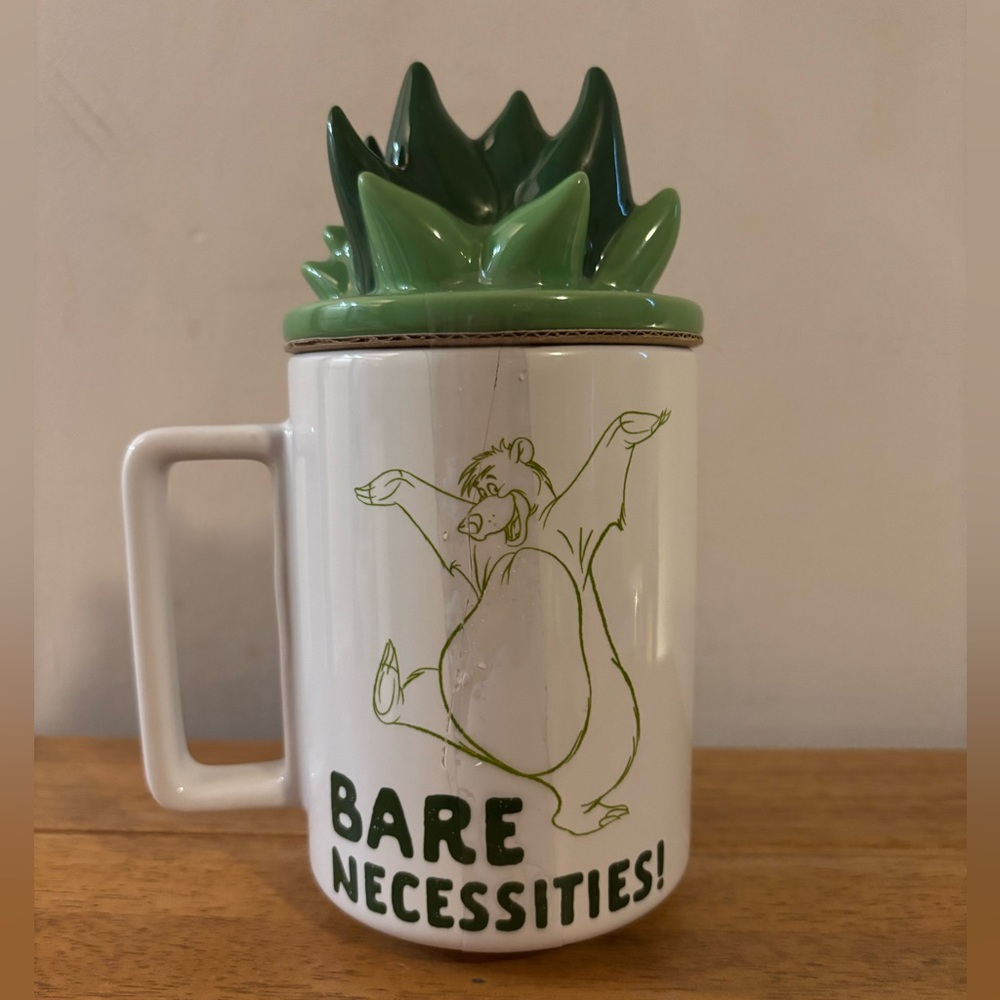 Disney Baloo Mug With Lid Jungle Book BARE NECESSITIES New 15oz